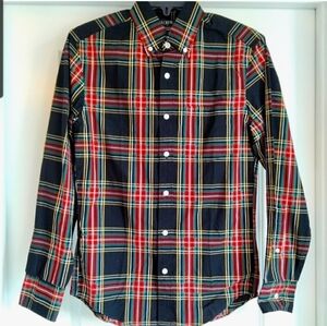 J.Crew Factory Stewart Tartan Plaid Button Down Shirt-Large